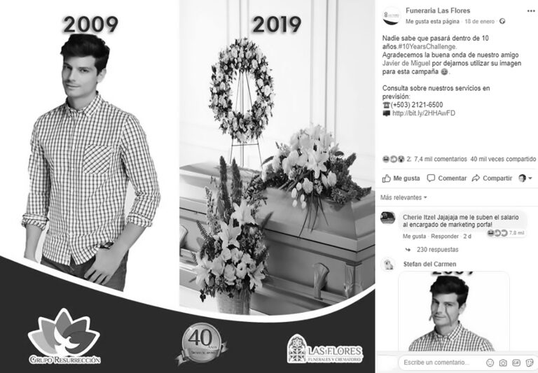 Read more about the article Funeral Home Creates Stir With 10 Year Challenge Ad