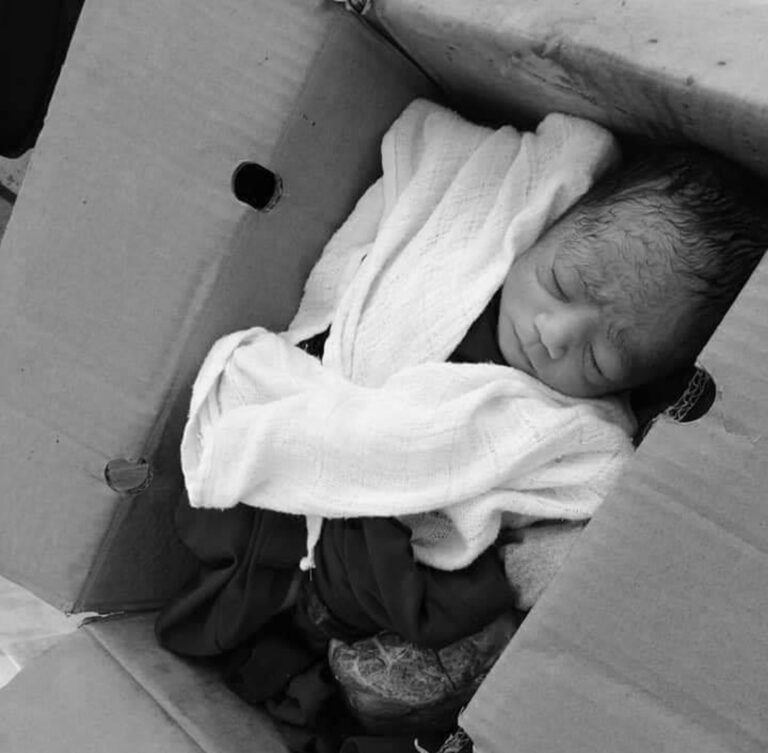 Read more about the article Abandoned Newborn Found In Cardboard Box Outside Mosque