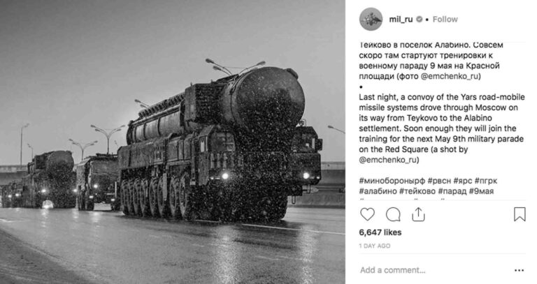 Read more about the article Nuclear Missiles Stuck In Rush-Hour Moscow Traffic