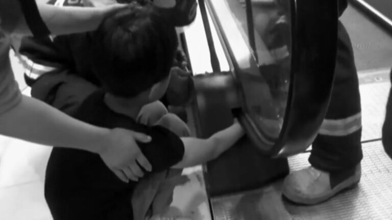 Read more about the article Balls Up: Boy With Ball Has Hand Sucked Into Escalator