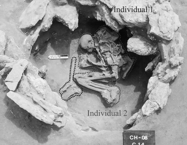 Read more about the article Scientists Find 6,200yo Skeletons In Ornate Tomb