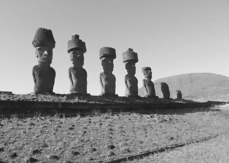 Read more about the article Outrage As Tourist Hugs Sacred Easter Island Statues