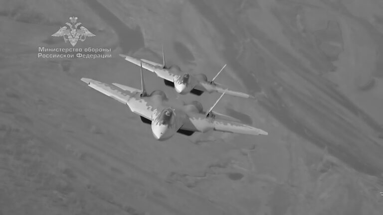 Read more about the article Moment Russia Fighter Jets Take To Skies For War Games