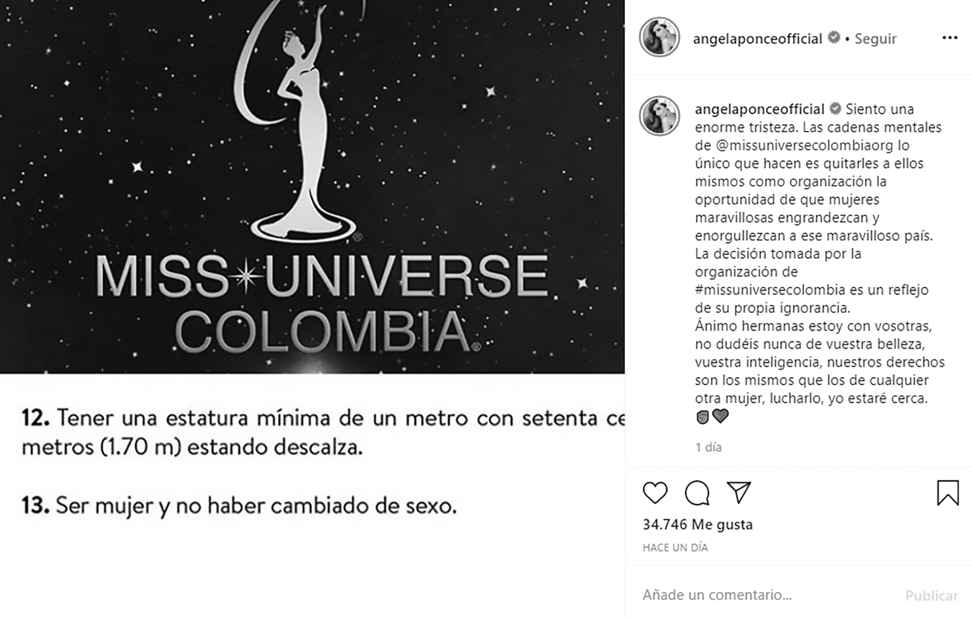 Read more about the article Fury As Miss Colombia Rejects Trans Candidates