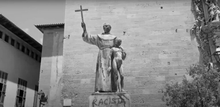 Read more about the article Statue Of Priest Accused Of Torturing Natives Vandalised