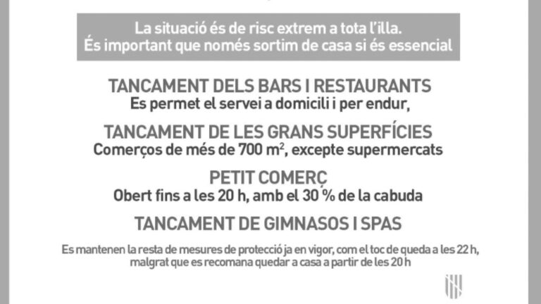 Read more about the article Balearic Islands To Close All Bars And Restaurants Due To Covid