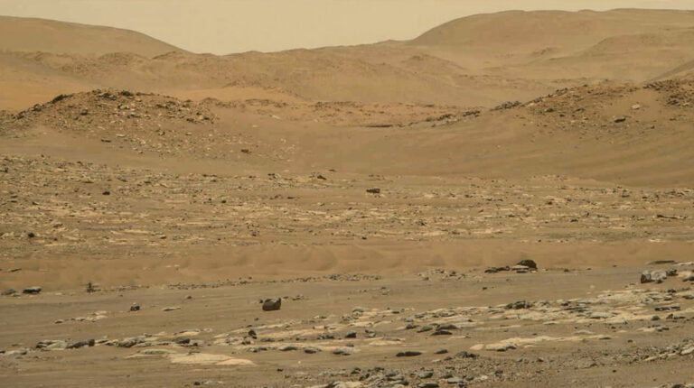 Read more about the article NASAs Martian Rover Captures Space Chopper Carrying Out Flight Across The Planets Dusty Surface