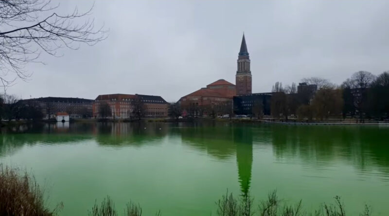 German Lake Dyed Green As Broken Heating Pipe Leaves 500 Homes Without Heating