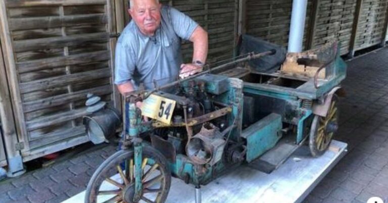 Read more about the article Expert Team In Bid To Determine If Rusty Trike Found In Garage Is Worlds Oldest Car Worth Millions