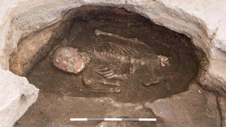 Read more about the article People In Worlds Oldest City Walled Up The Painted Skeletons Of Their Dead Before Digging Them Up And Passing Them Around