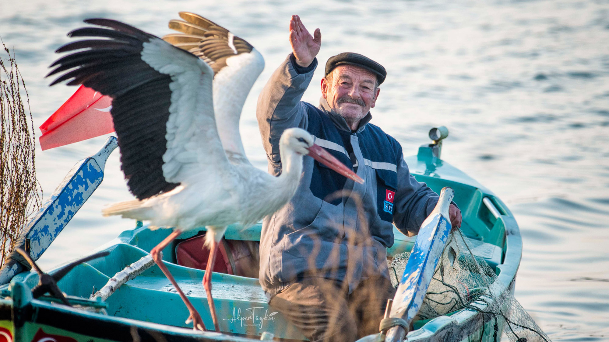 Read more about the article Famous Stork Who Shares Unlikely Friendship With Turkish Fisherman Visits Old Pal For 11th Year Running