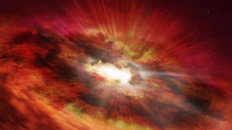 Read more about the article Astronomers Find Rapidly Growing Black Hole From Early Universe