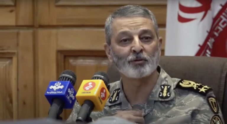 Read more about the article Army Commander Points Finger At USA And Israel, Saying Iran Will Not Allow Foreign Interference