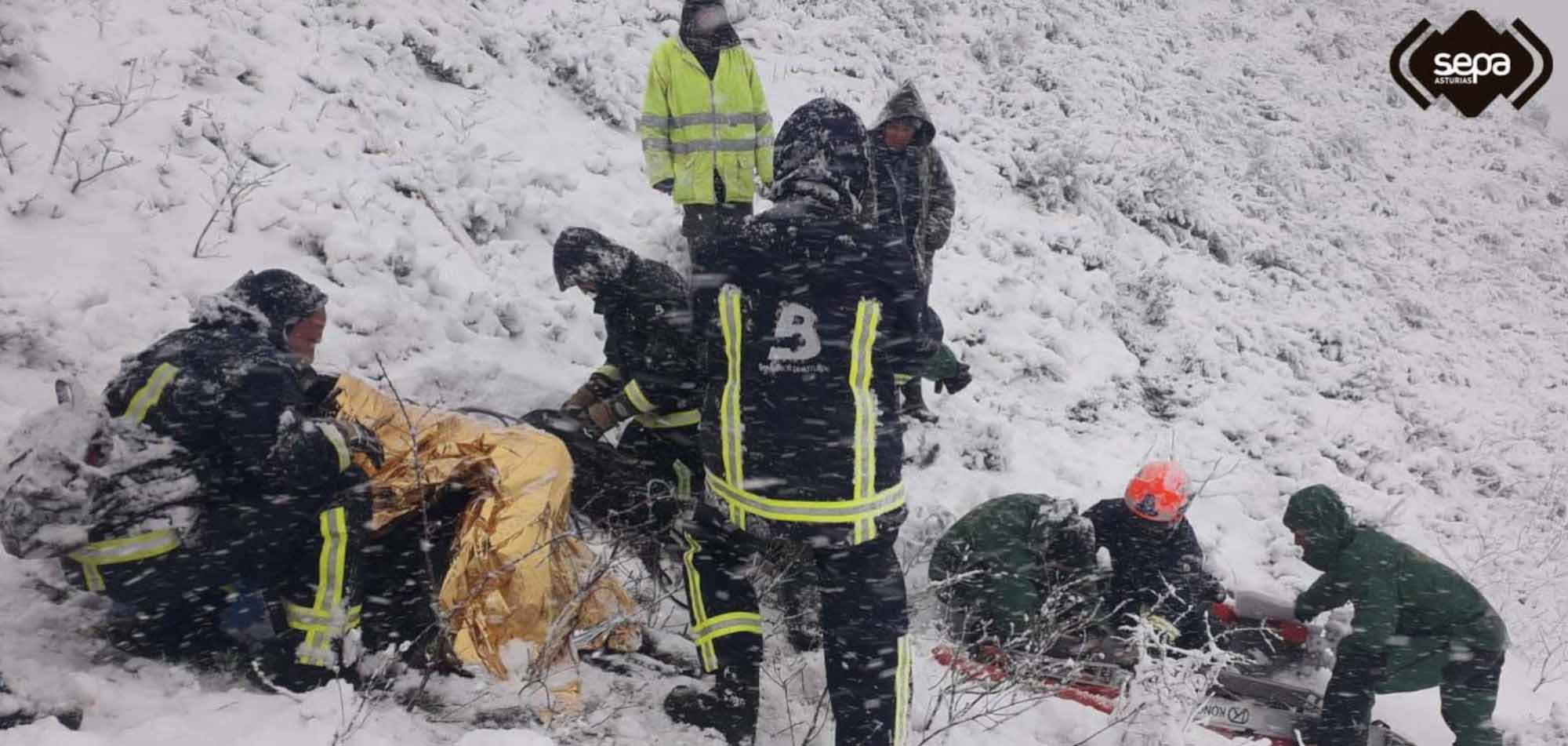 Incredible Two-Hour Long Rescue Of Farmer Stuck On Mountain During Blizzard