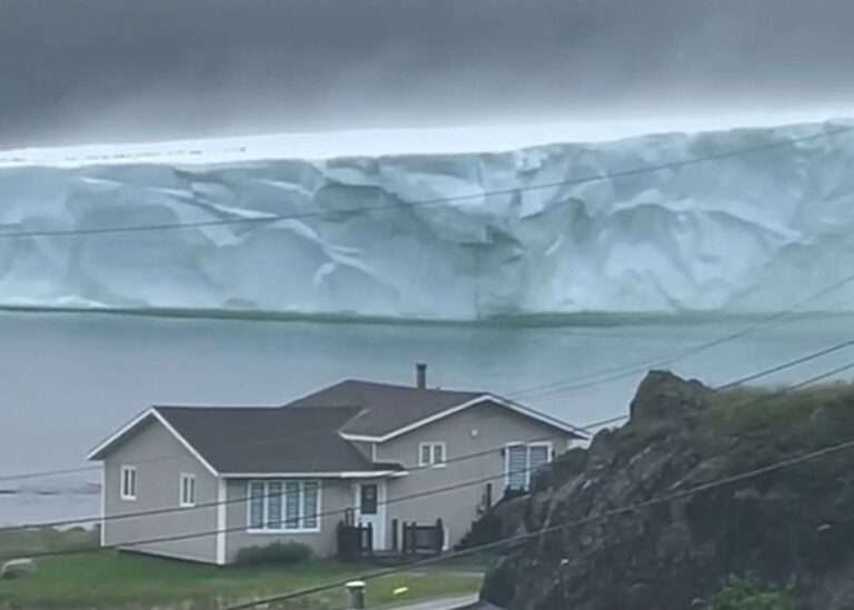 Read more about the article Astonishing Sight Of Giant Iceberg Off Canadian Coast