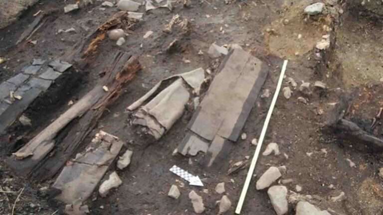 Read more about the article Ancient Graveyard With Bodies Wrapped In Tree Bark Found Beneath Burned Down Church